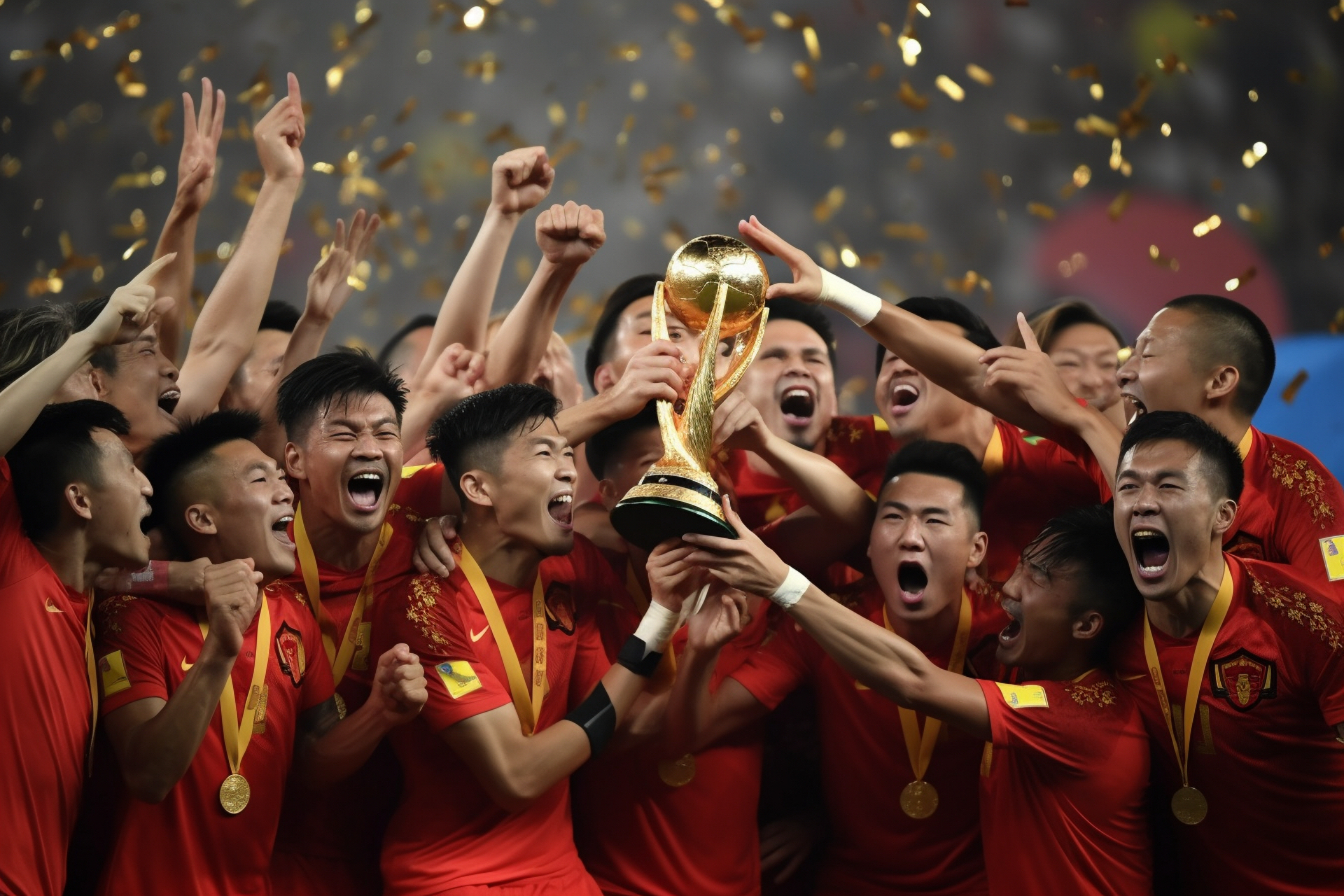 包含中国足球赛场激烈比拼，球队爆发潜力无限的词条
